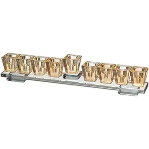 חנוכיית קריסטל מהודרת עם בסיס 7x28 ס