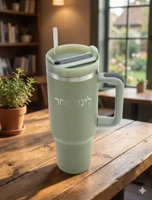 כוס טרמית פרימיום עם חריטה אישית 🔥✨