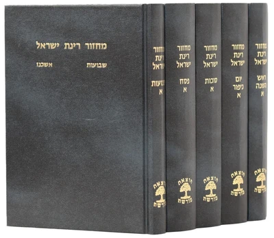 סט מחזורים רינת ישראל ה' כרכים - נוסח אשכנז | פורמט בינוני