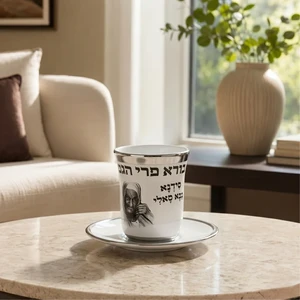 גביע קידוש מקרמיקה בלי רגל | 9 ס״מ
