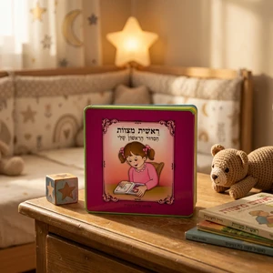 ספר ראשית מצוות הסידור הראשון שלי מפלסטיק ורוד בעברית | 15 ס״מ
