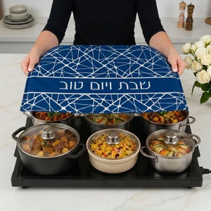 כיסוי פלטה מבד כחול | 80 ס״מ