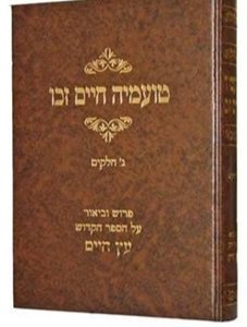 טועמיה חיים זכו - ביאור על הספר עץ חיים | ר' אהרון שלמה מהריל